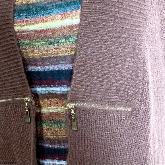 Two Sisters Open Front  Over- Sized Sweater Vest - Picture 4 of 8